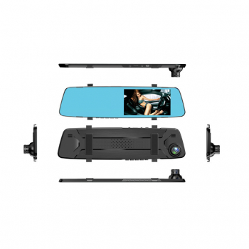 Видеорегистратор-зеркало автомобильный с экраном 12,7 см, 1080P, двойная камера, ночная съемка-3
