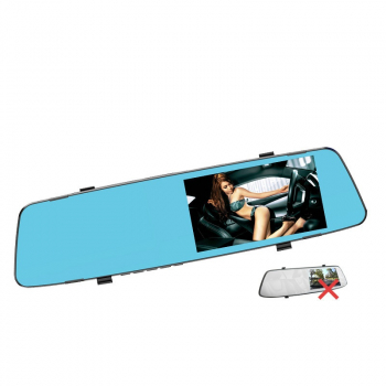 Видеорегистратор-зеркало автомобильный с экраном 12,7 см, 1080P, двойная камера, ночная съемка-2