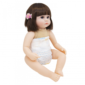 Мягконабивная кукла Реборн девочка Амелия, 42 см-6