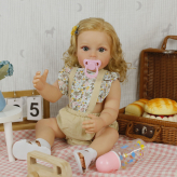 Силиконовая кукла Реборн девочка Фиби 55 см-1