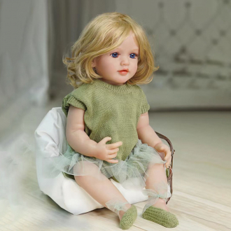 Силиконовая кукла Реборн девочка Лада 55 см-4